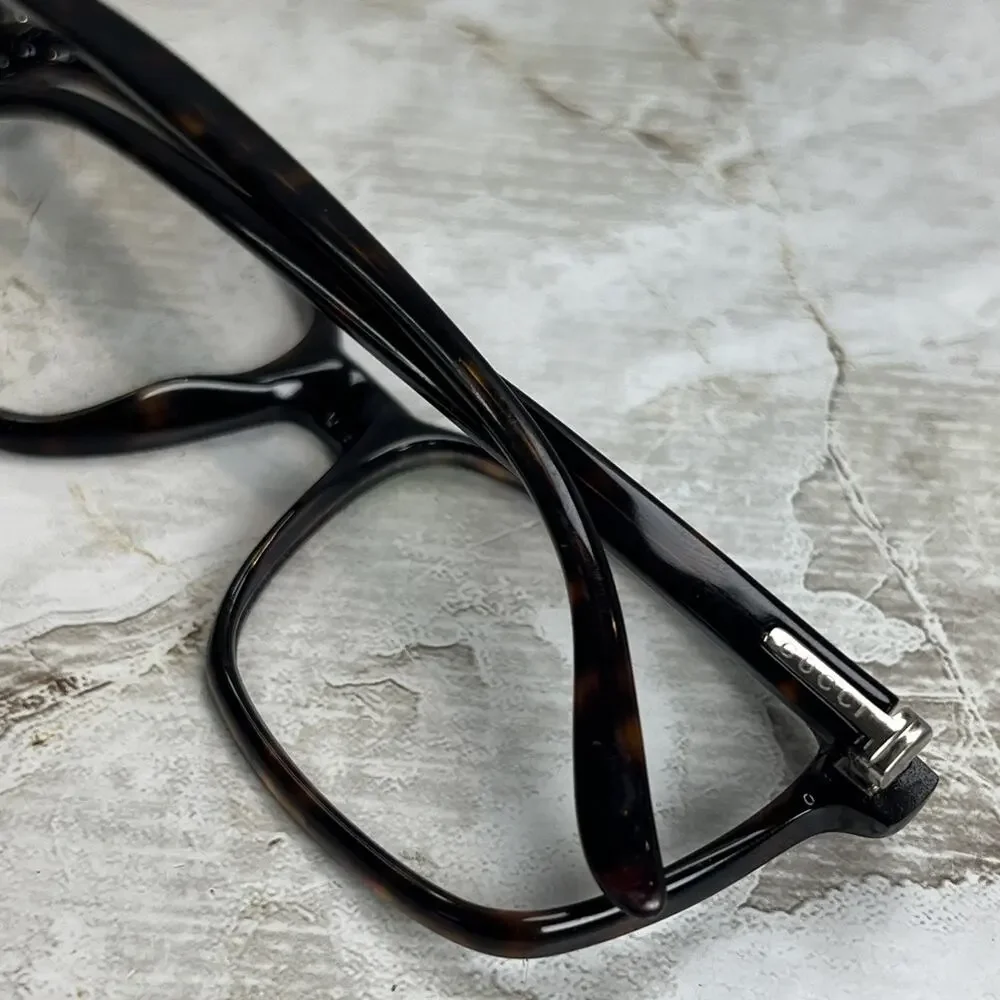 Gucci Eyeglasses GG 1023 TVD Tortoise Rectangular Men's 53-17-140 FRAMES ONLY